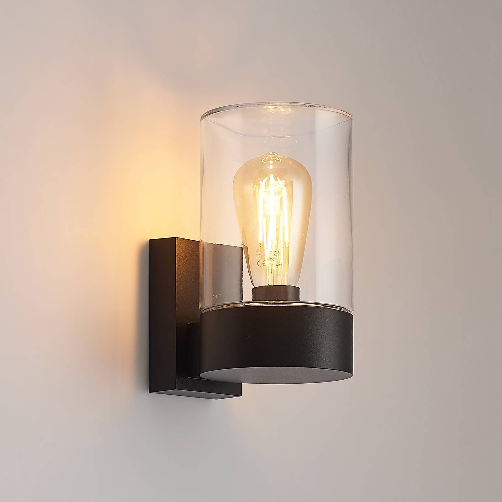 Arcchio Utomhusvägglampa 'Liljana' aus aluminium / grå zink-3