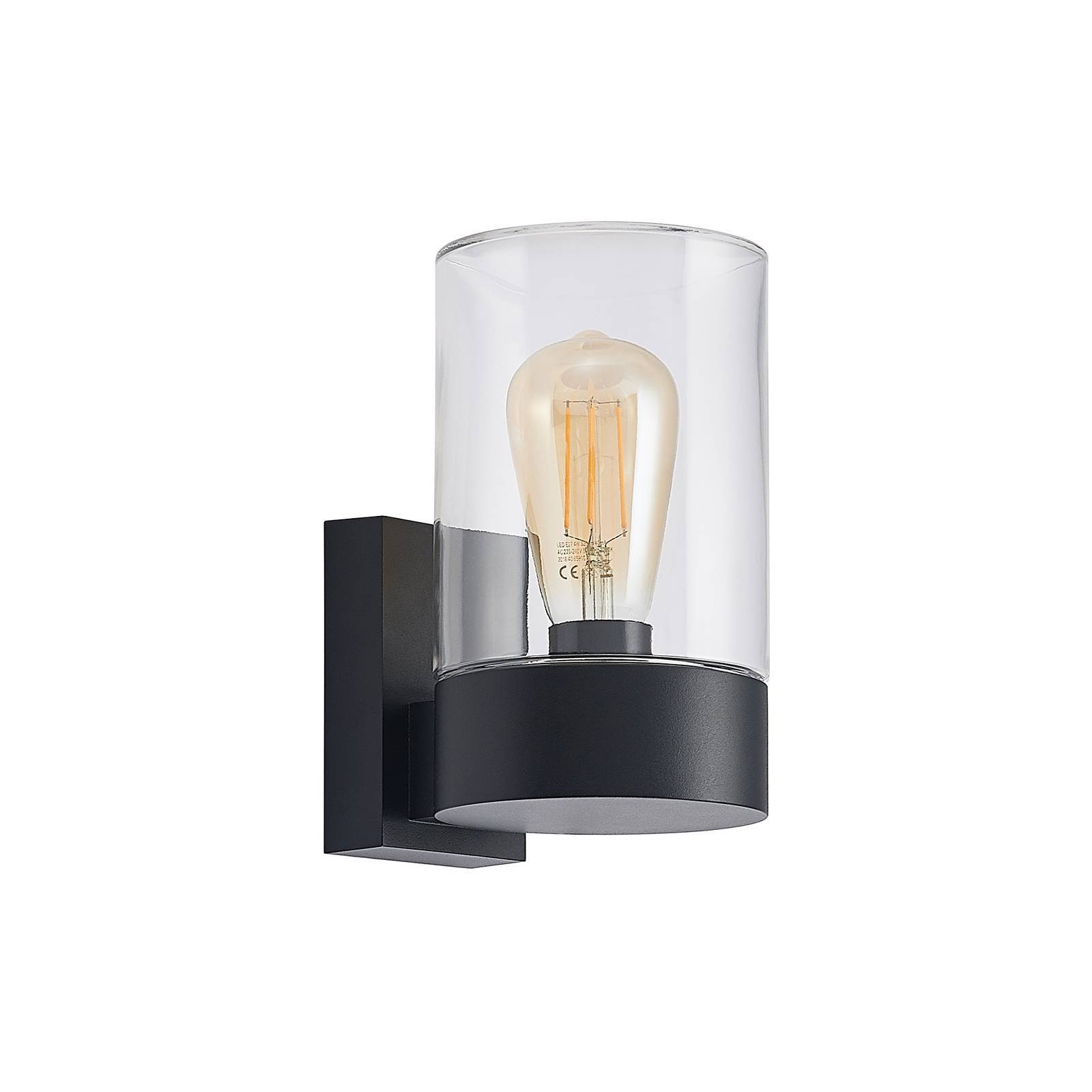 Arcchio Utomhusvägglampa 'Liljana' aus aluminium / grå zink-4