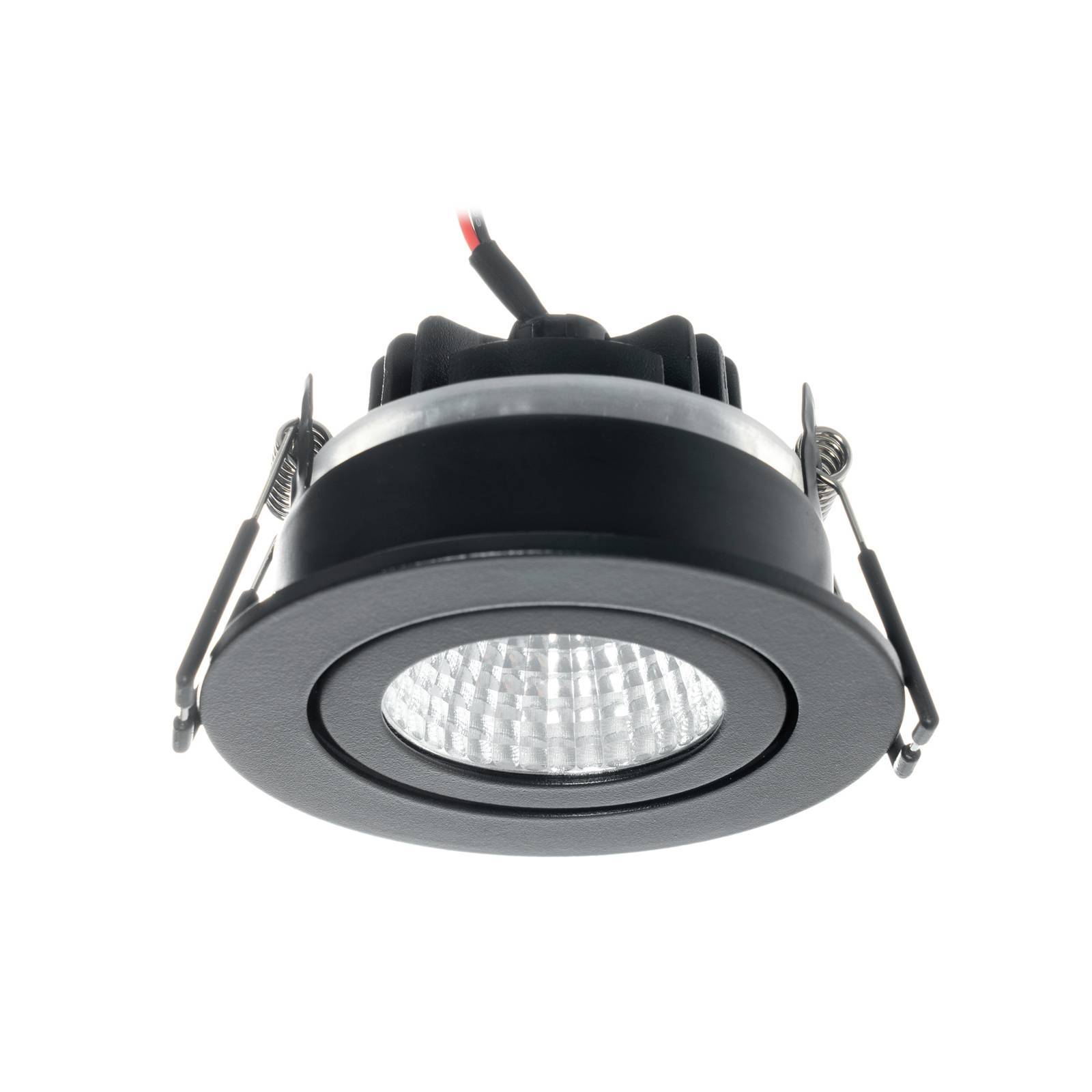Arcchio LED Hochvolt Einbaustrahler 'Jyra' in schwarz aus Aluminium-4