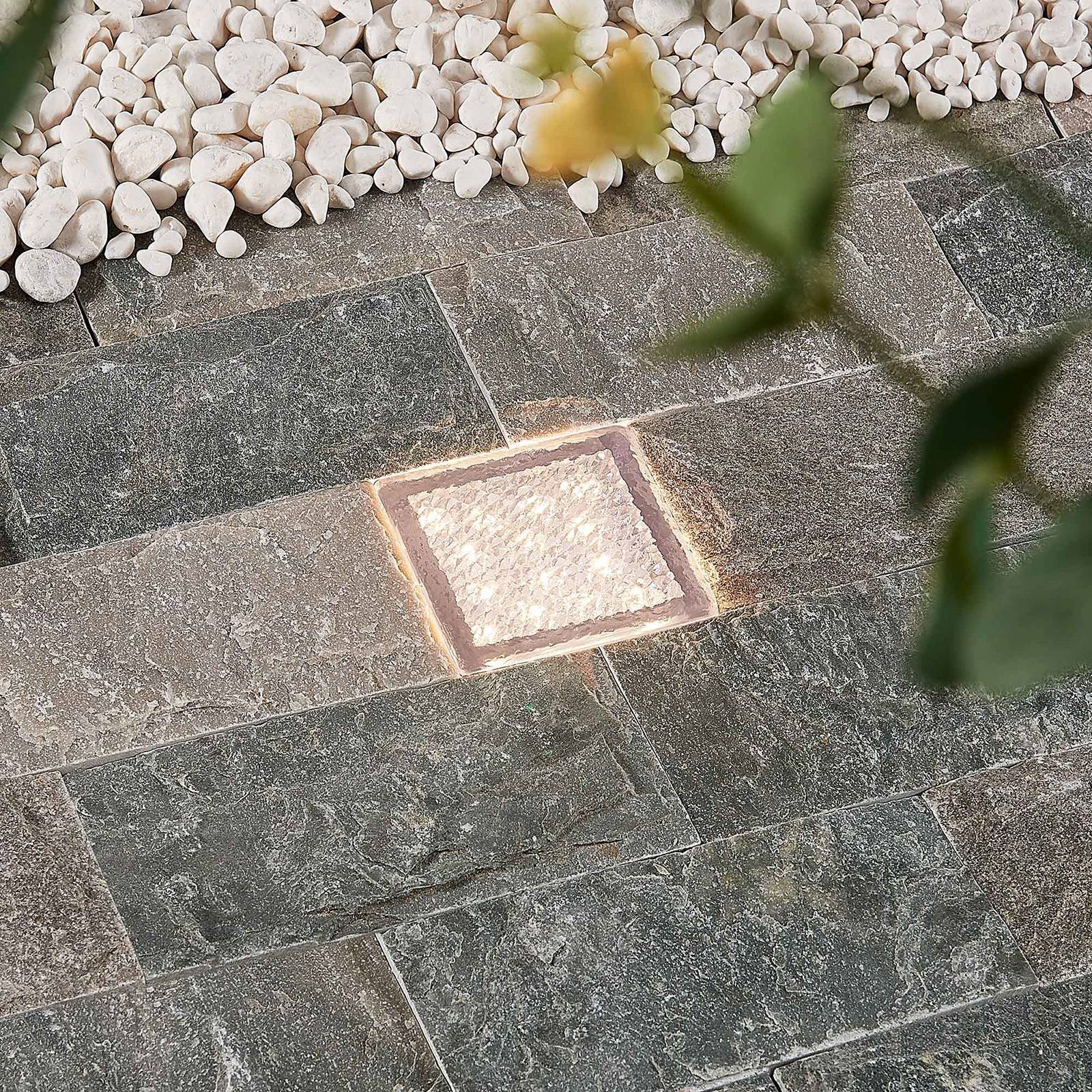 PRIOS LED Bodeneinbauleuchte 'Ewgenie' in transparent aus Kunststoff-2
