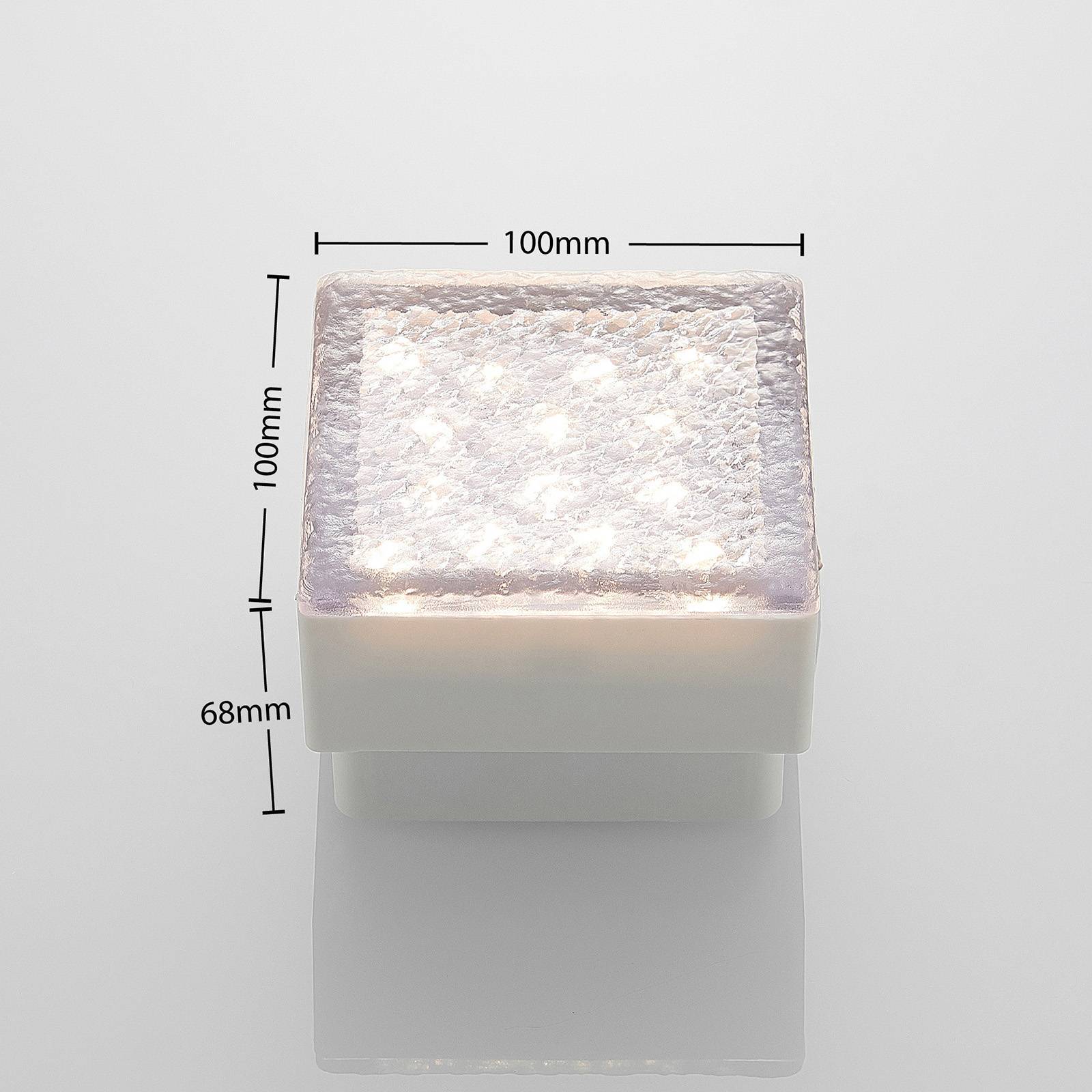 PRIOS LED Bodeneinbauleuchte 'Ewgenie' in transparent aus Kunststoff-3