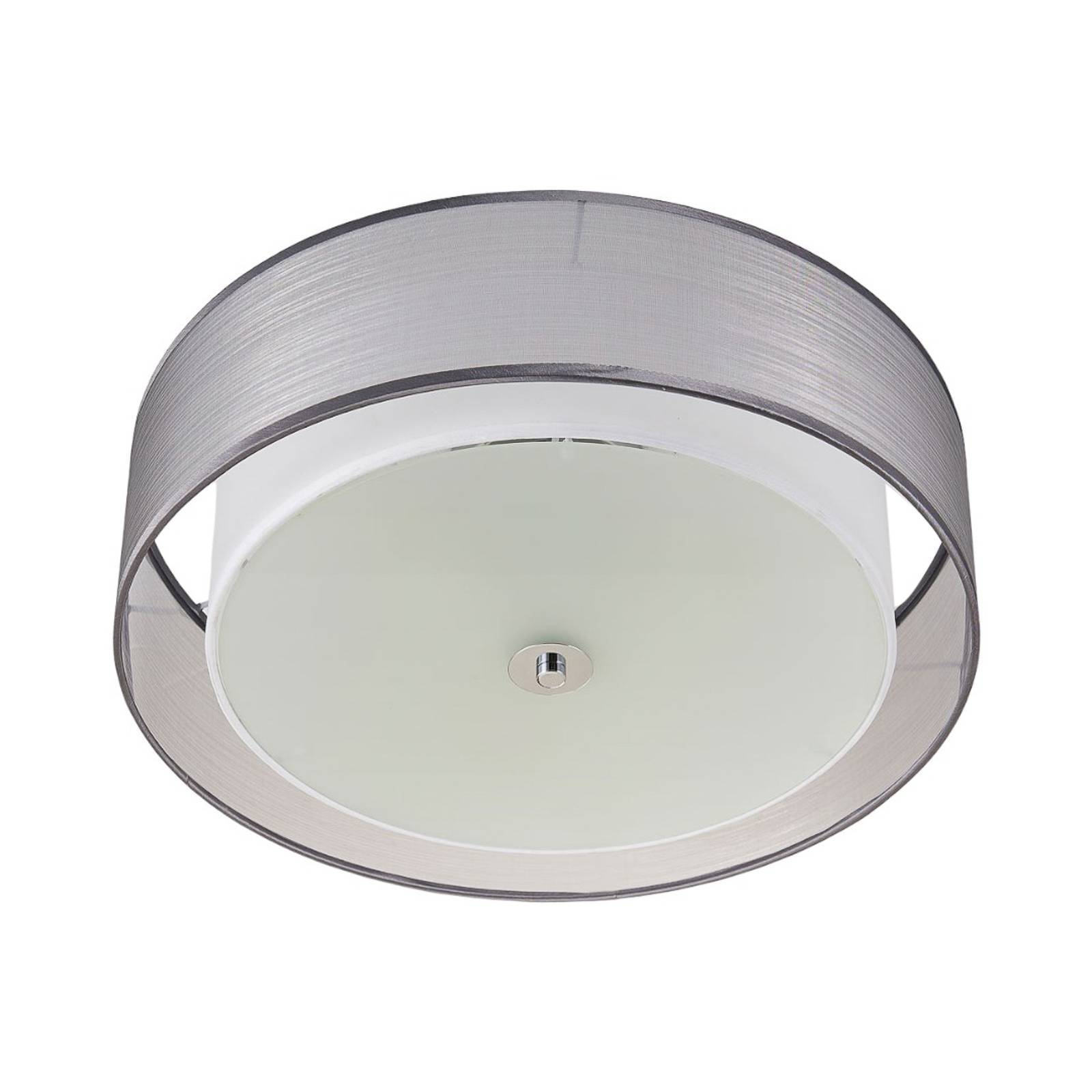Lindby Taklampa 'Tobia' aus textil / siden-0