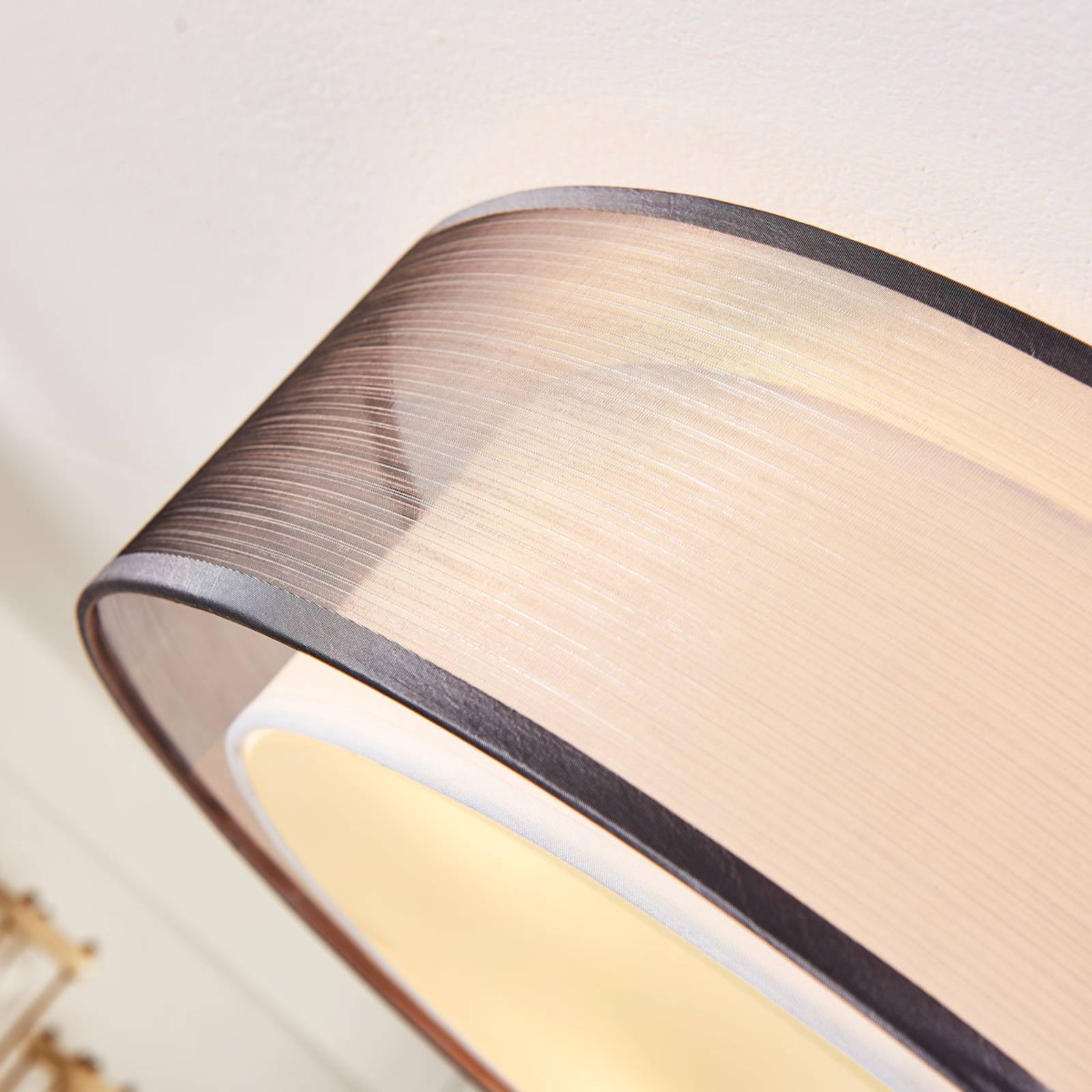 Lindby Taklampa 'Tobia' aus textil / siden-4