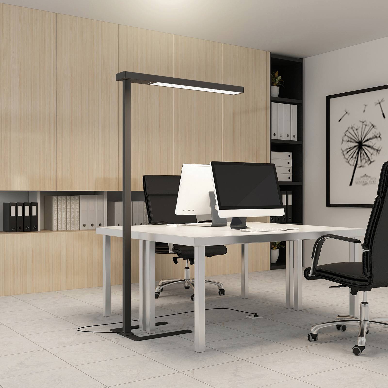 Arcchio LED Bürostehleuchten 'Susi' in schwarz aus Aluminium-2