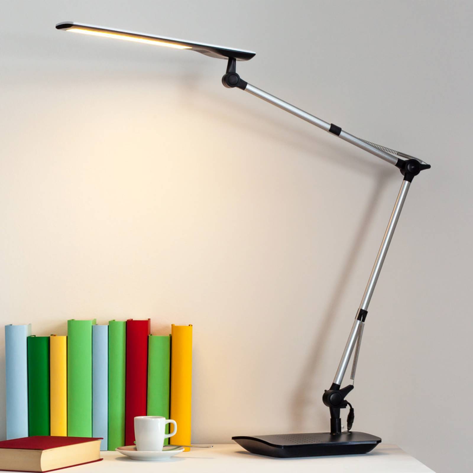 Lindby LED Tischlampe 'Felipe' in alu-1