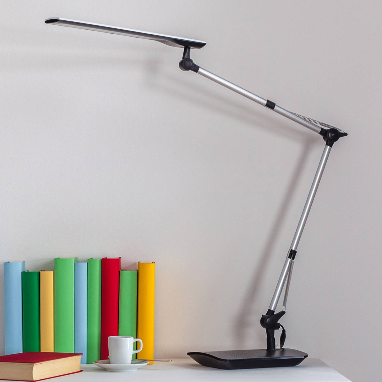 Lindby LED Tischlampe 'Felipe' in alu-2