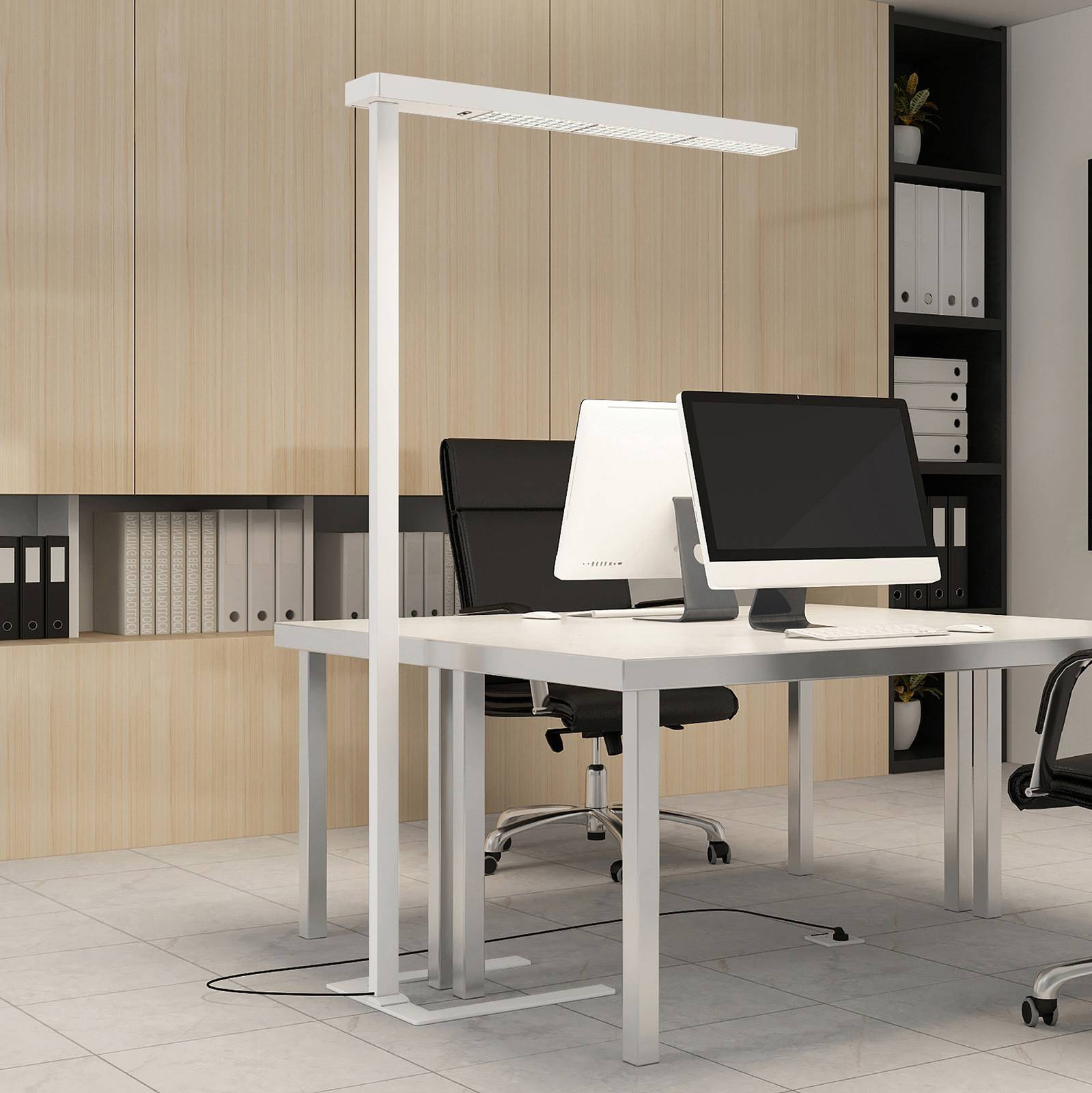 Arcchio LED Bürostehleuchten 'Susi' in weiß aus Aluminium-1