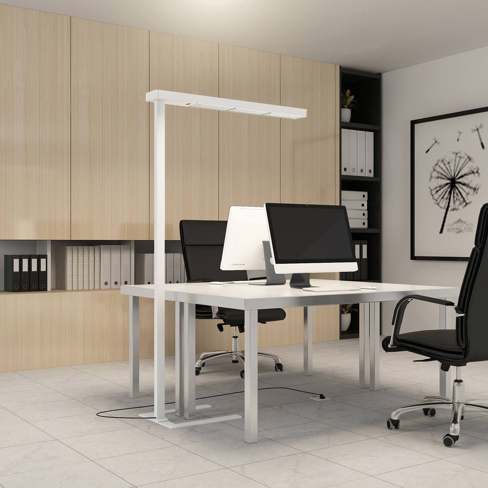 Arcchio LED Bürostehleuchten 'Susi' in weiß aus Aluminium-2