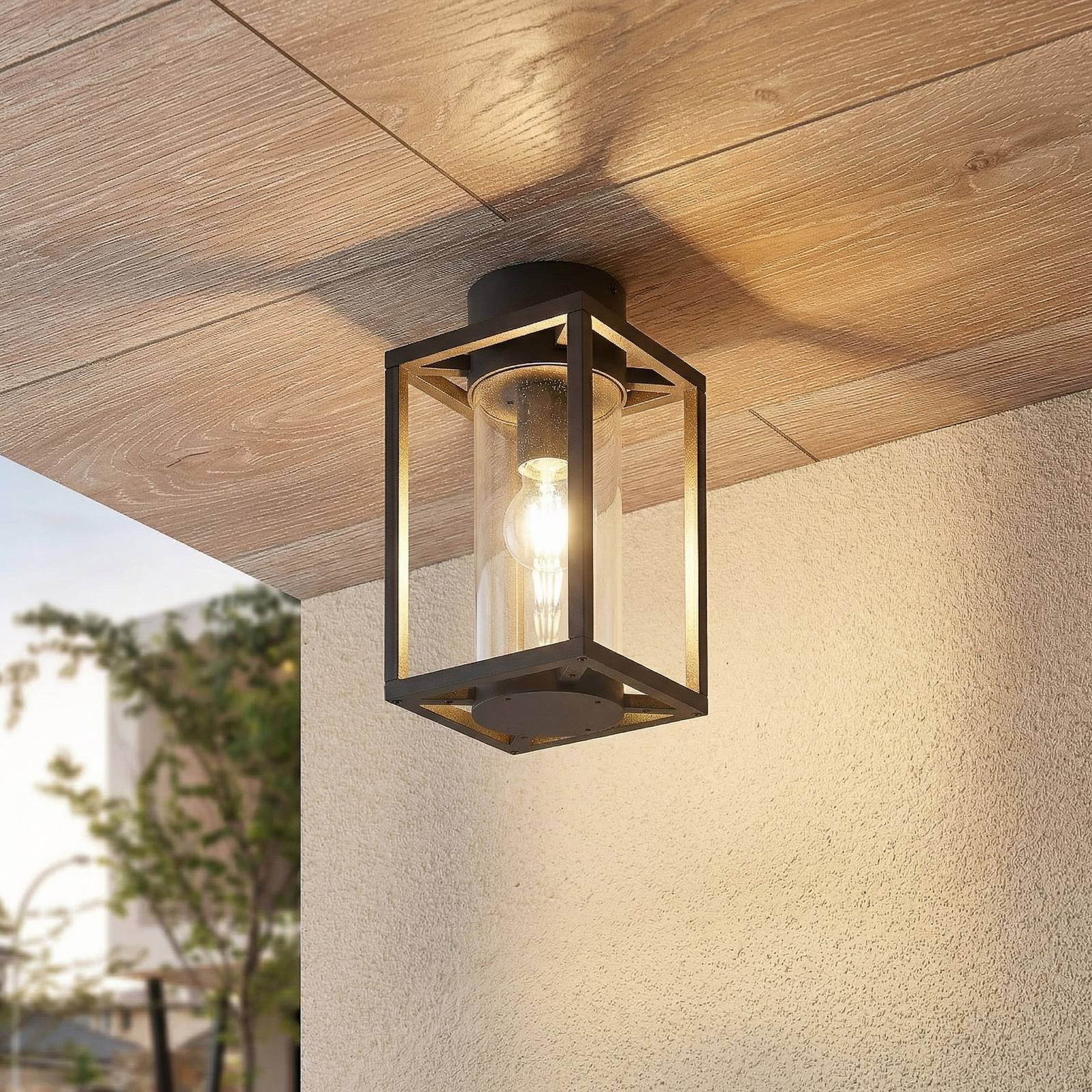 Lucande Deckenlampe 'Ferda' in schwarz aus Aluminium-2