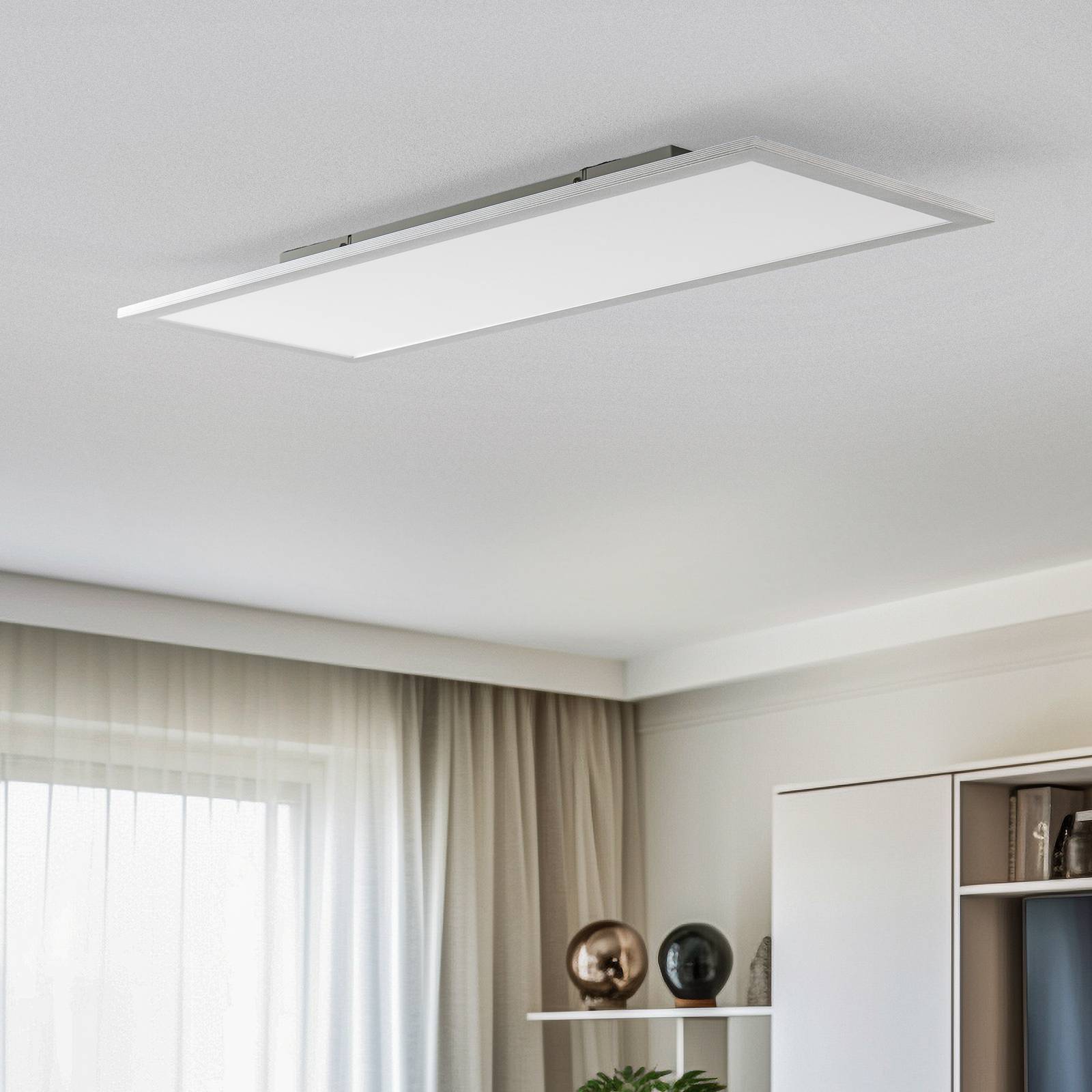 Lindby LED Deckenleuchte (LED Panel) 'Livel' in alu aus Aluminium-2