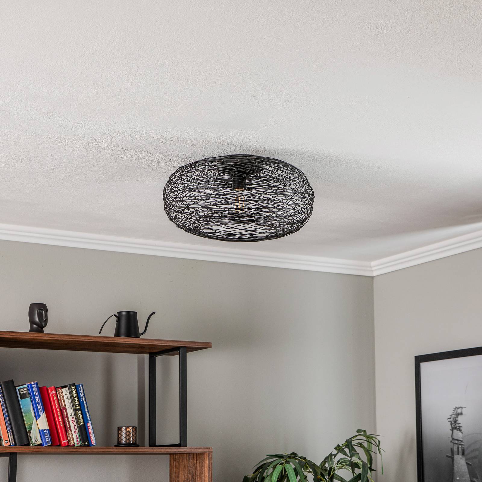 Lindby Deckenlampe 'Kaviya' in schwarz aus Metall-2