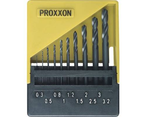 Proxxon 28874 HSS Spiralbohrersatz 0,3 bis 3,2 mm (10-teilig)-1