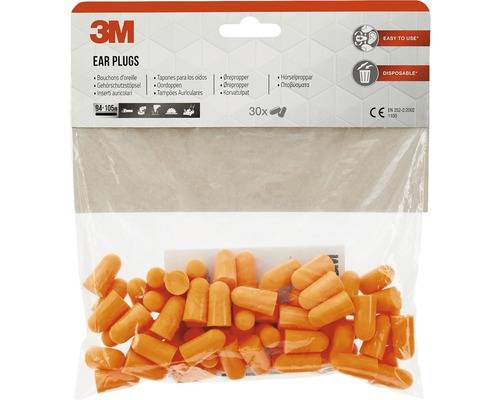 1100C30, Wiederverwendbarer Ohrstöpsel, Orange, Verkabelt, 37 dB, 110 dB, Polyba-1