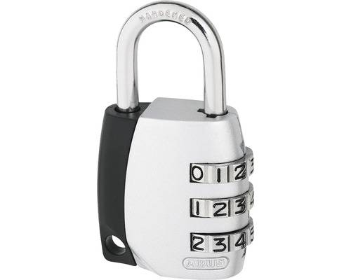 Zahlenvorhangschloss 308895 Farbe silber Typ Zahlenvorhangschloss Bügelhöhe 19,5 mm Bügelstärke 5 mm Breite 34 mm-1