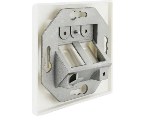 Schwaiger Anschlussdose 2x Keystone Weiß Multimedia-Technik-3