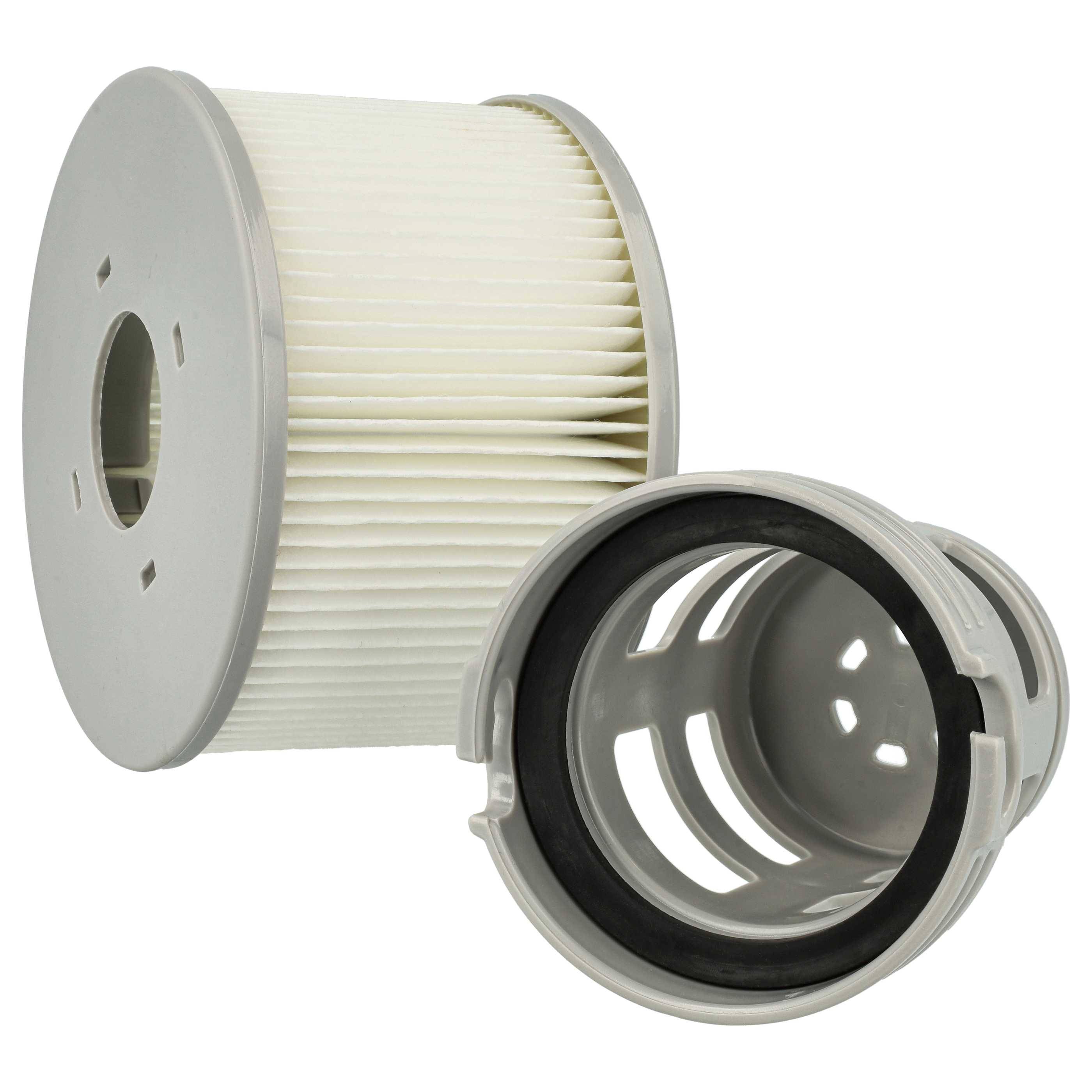 vhbw 4x Filterkartusche kompatibel mit MSpa Silver Cloud Swimmingpool | Filterpumpe - Wasserfilter Grau Weiß-2