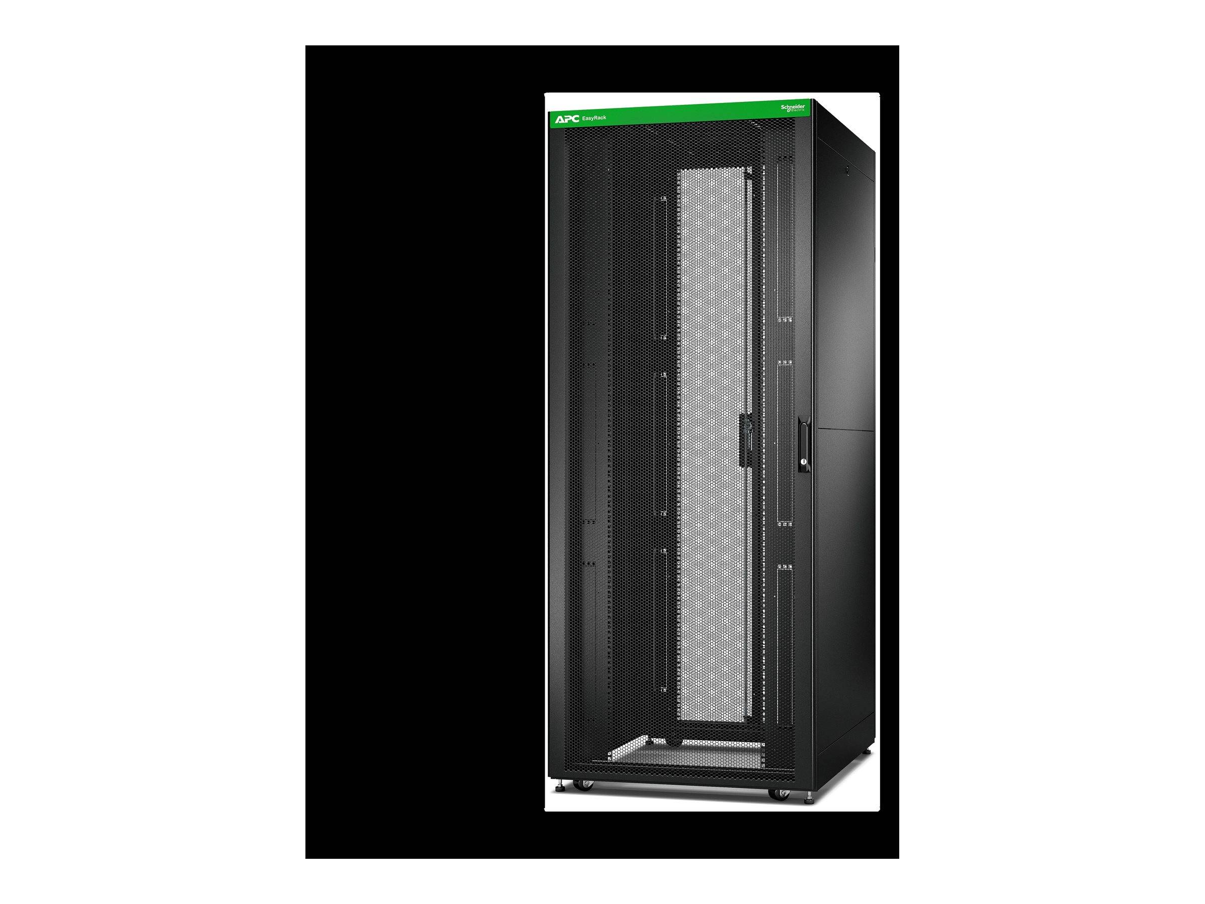 APC Easy Rack - Schrank Netzwerkschrank - Schwarz - 42HE - 48.3 cm (19") - Easy-1