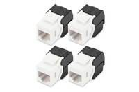 DIGITUS CAT 6 Keystone Jack unshielded RJ45 to LSA tool free connection incl. cable tie 4-0