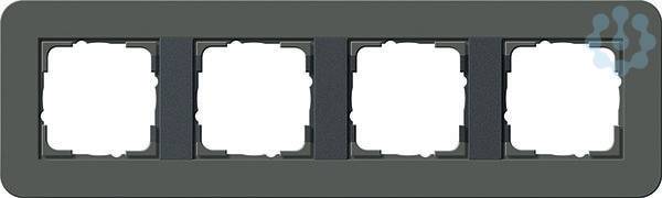 Abdeckrahmen 4f Gira E3 0214423 Dklgrau/Anthrazit-1