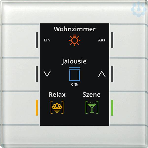Tastsensor KNX UP ws 6f 6pkt m.LED-Anz BE-GT20W.02