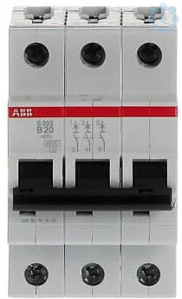 Leitungsschutzschalter AC B 20A 3p 400V 3TE 50Hz S203-B20-1