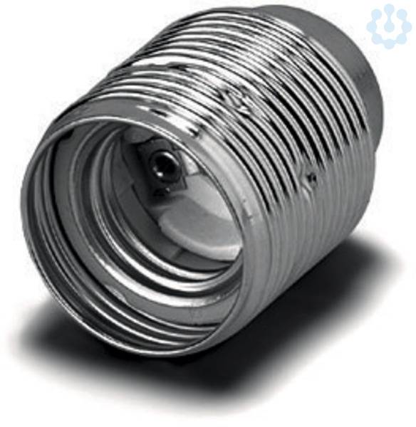 Metall-Fassung 102842 E27 messing M10x1 Nippelgewinde-1