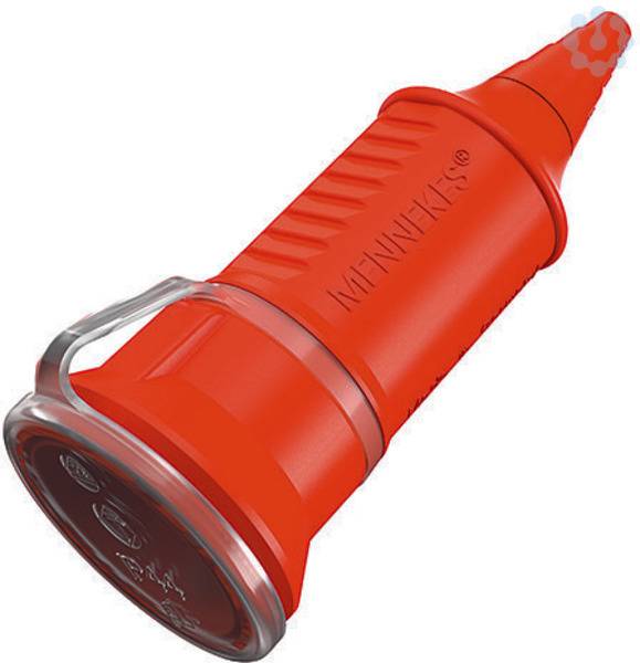 MENNEKES 10842 Schutzkontaktkupplung Kunststoff 230 V Orange IP44-1