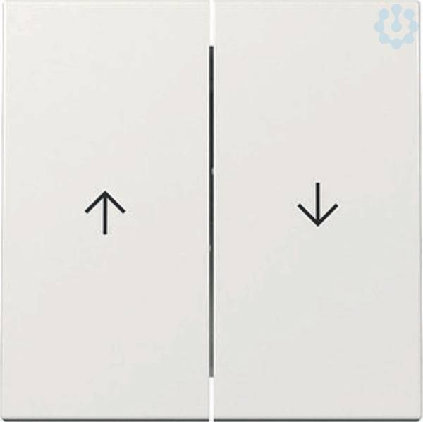GIRA - 329403 Wippe 2f Pfeil Reinweiß-1