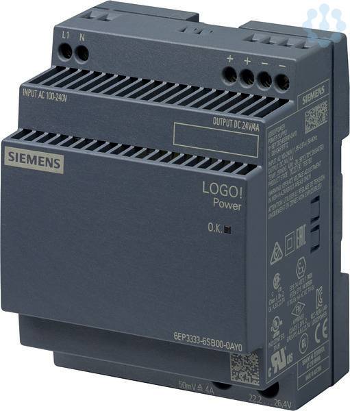 Stromversor.24V 4A 6EP33336SB000AY0 LOGO!POWER 100-240V-0