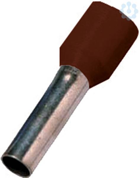 Isolierte Aderendhülse ICIAE2516BR 28 Teil 4, 25qmm 16 mm Länge verzin-0