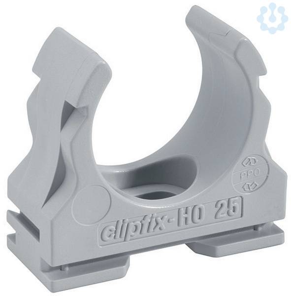 Klemmschelle Ø16mm Kst gr Schraubl CLIPFIX-H016-0