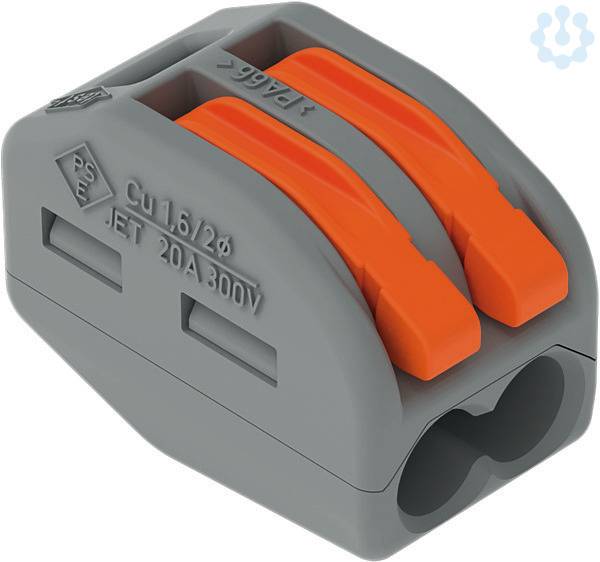 Wago 222-412, Kabelsplitter, Grau, 12,4 mm, 20,5 mm, 14,5 mm, 3,1 g-1