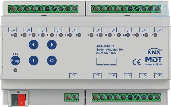 MDT technologies Schaltaktor 16-fach 8TE AKK-1616-1
