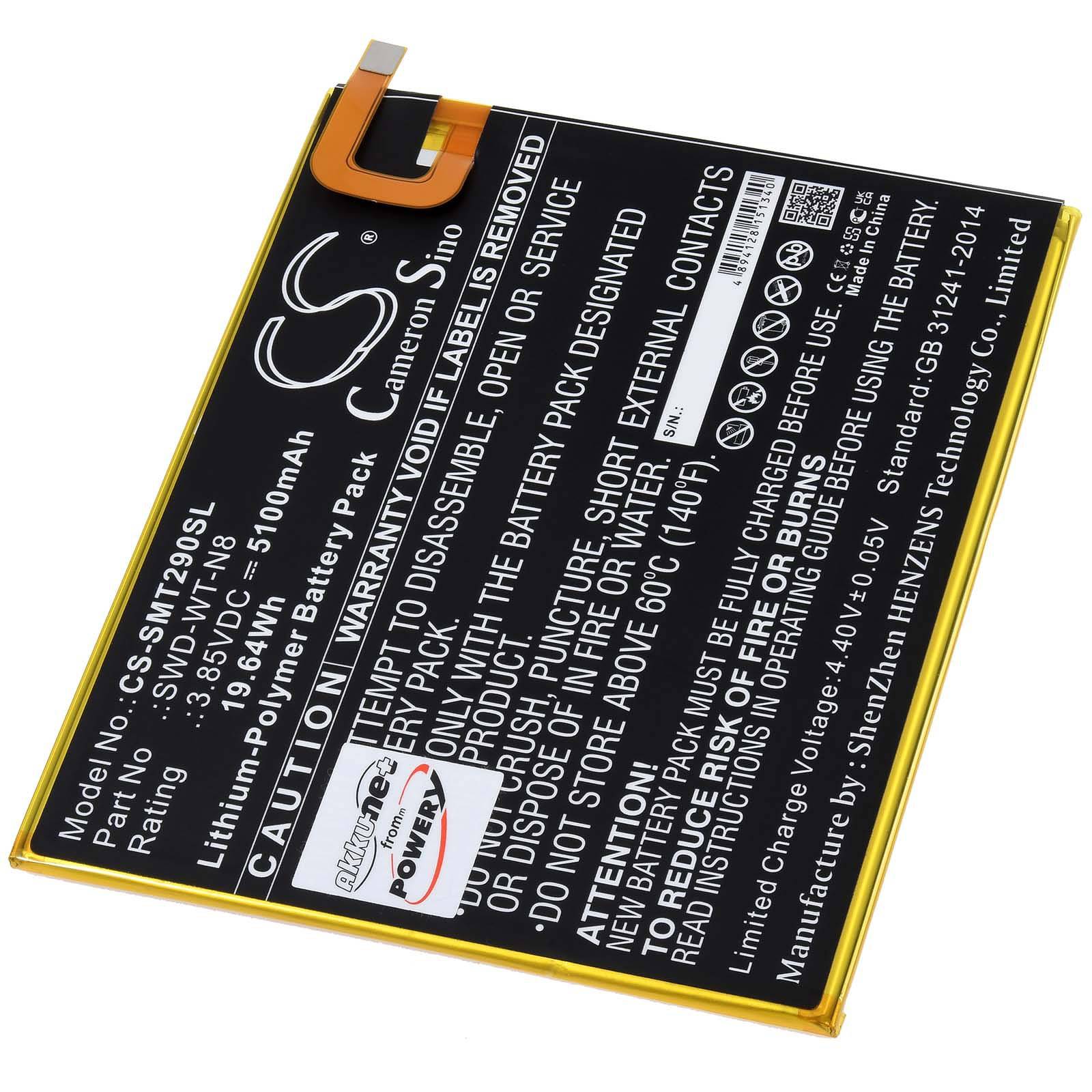 Akku für Samsung SM-T290 Tablet, 3,85V, Li-Polymer-0