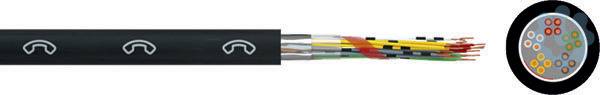 KABE FM-Aussenkabel A-2Y(L)2Y 100X2X0,8 schwarz Schnitt-0
