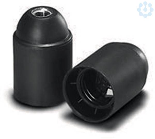 Fassung E27 3-teilig 101947 schwarz glatt-1