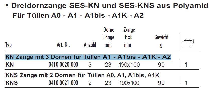 KN Dreidornzange Schläuche und Tüllen-1