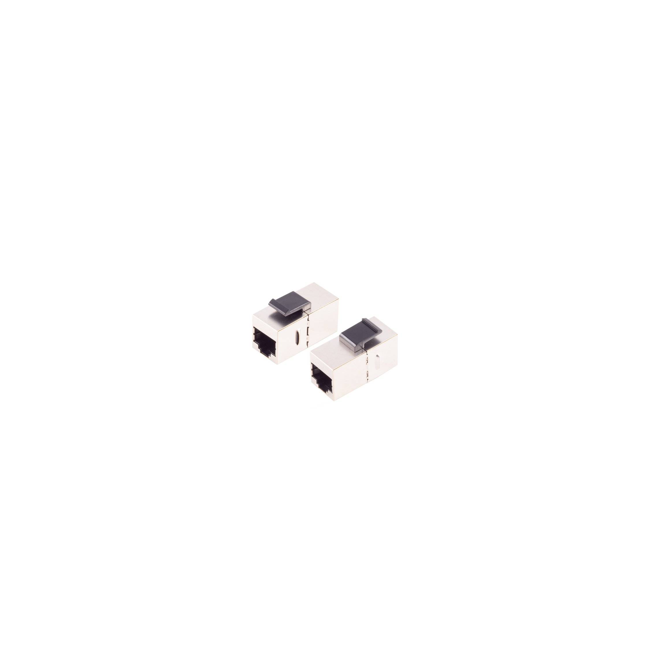 RJ45 Keystone Verbinder Cat. 6A STP Netzwerkverbinder Buchse auf Buchse 10 Gbit/s 24 Stück-0