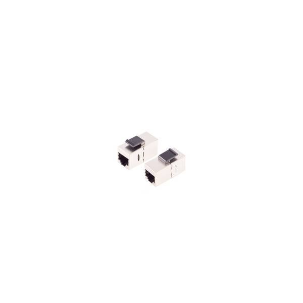 RJ45 Keystone Verbinder Cat. 6A STP Netzwerkverbinder Buchse auf Buchse 10 Gbit/s 24 Stück