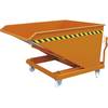 Kippbehälter mit Scheren-Kipp-Mechanismus Volumen 750 l reinorange RAL 2004. Florian Eichinger GmbH 80393149