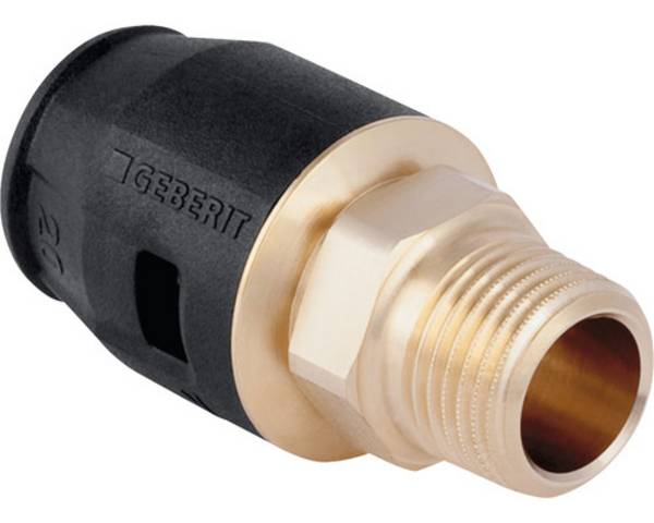 Geberit PushFit Übergang mit Außengewinde, d 25mm, R 1″, Rotguss bleifrei
