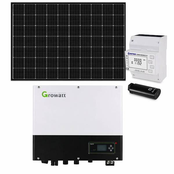 Growatt 5,06kWp Glas Glas PV-Anlage ohne Speicher mit SPH4000TL3-BH-UP