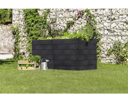 Hochbeet klassisch GARANTIA Ergo Quadro 2 L inkl. Flora-Wassersparsystem 75 160 x 80 x 75 cm stone-2