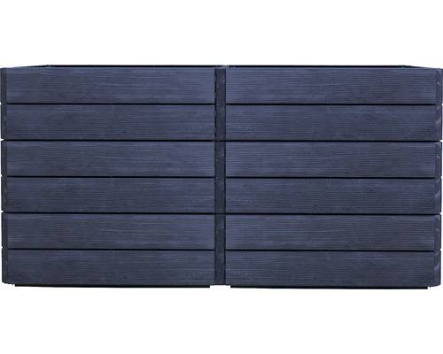 Hochbeet klassisch GARANTIA Ergo Quadro 2 L 75 inkl. Flora-Wassersparsystem 160 x 80 x 75 cm wood-1