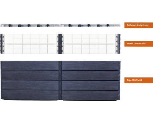 Hochbeet klassisch GARANTIA Ergo Quadro Turbo Plus 2 L 80 160 x 80 x 80 cm wood-4