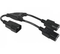 EXERTIS CONNECT - Hypertec 808430-HY, 0,3 m, C14-Koppler, 2 x C13-Koppler, Schwarz-0