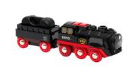 BRIO Batterie-Dampflok mit Wassertank, Zugmodell, 0,3 Jahr(e), AAA, Schwarz, Rot-0