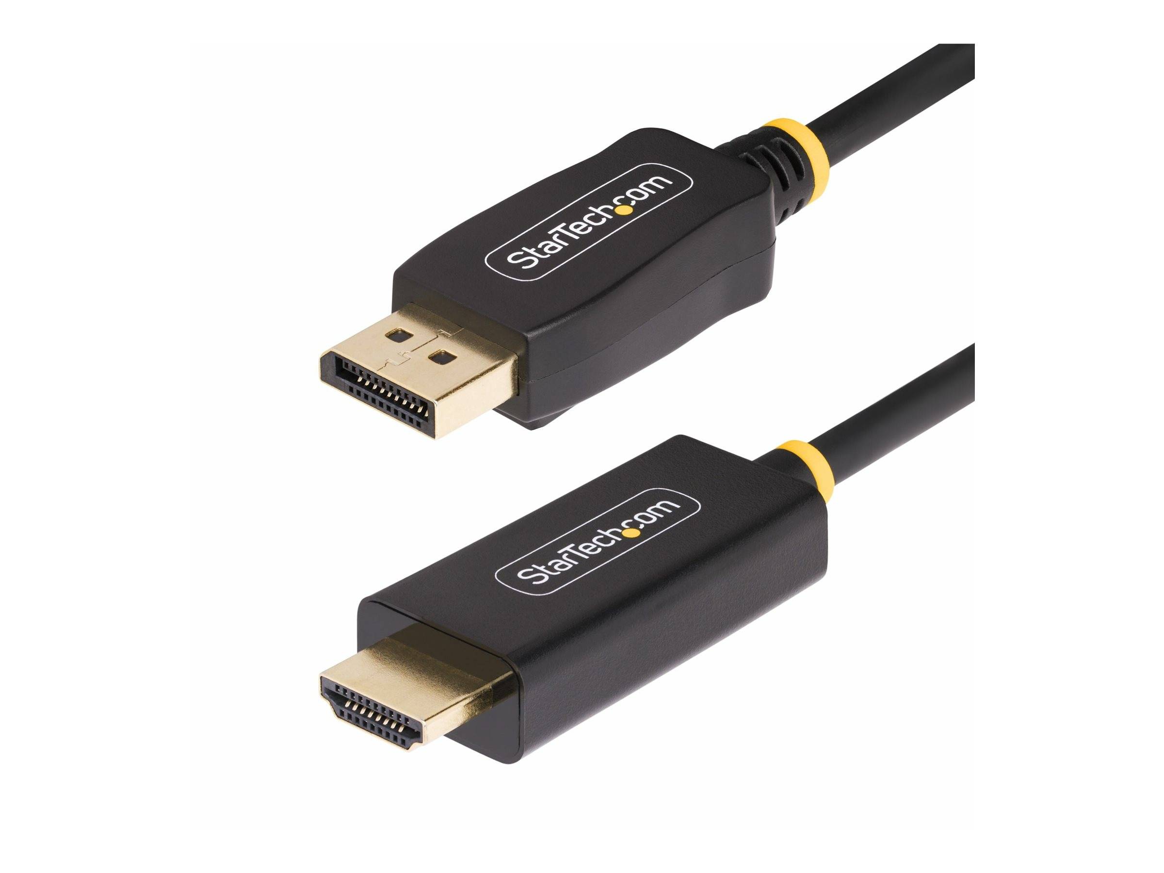StarTech.com 3.3ft (1m) DisplayPort to HDMI Adapter Cable, 4K 60Hz with HDR, DP to HDMI 2.0b, Active Video Converter, Di-0