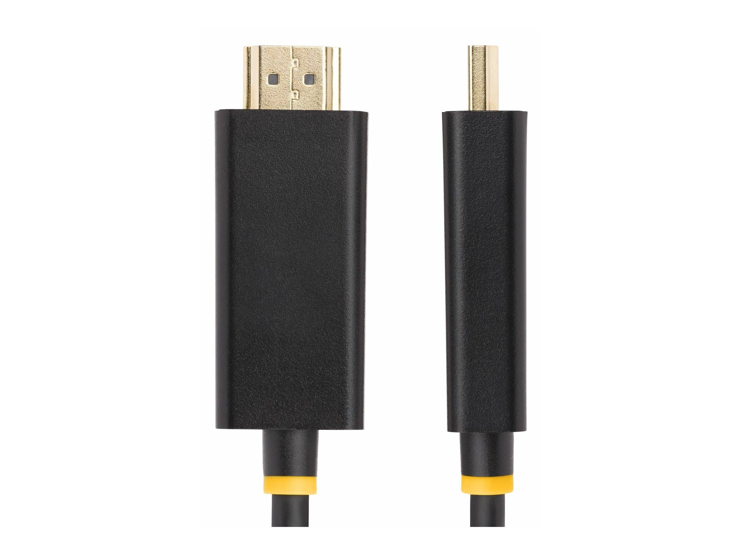 StarTech.com 3.3ft (1m) DisplayPort to HDMI Adapter Cable, 4K 60Hz with HDR, DP to HDMI 2.0b, Active Video Converter, Di-3