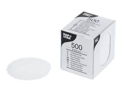 PAPSTAR Tassendeckchen rund, weiß, Durchmesser: 8,5 cm-2